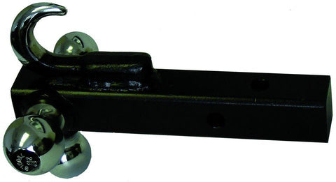 Triple trailer hitch with hook